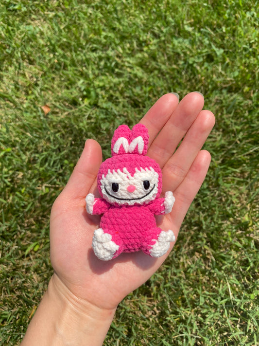 Crochet Labubus. Handmade Labubu Keychains. Stuffed Labubus. Mini Labubus for Backpacks. Backpack Clips. Great gifts for Labubu Lovers